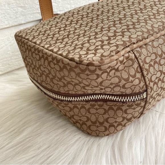 COACH Signature Monogram Vanity Case Tote Handbag - Picture 6 of 10